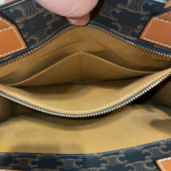 Celine Cabas Tote Triomphe Coated Canvas Bag - Picture 14 of 15